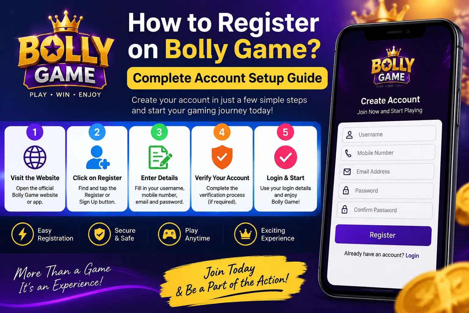 How to Register on Bolly Game? Complete Account Setup Guide